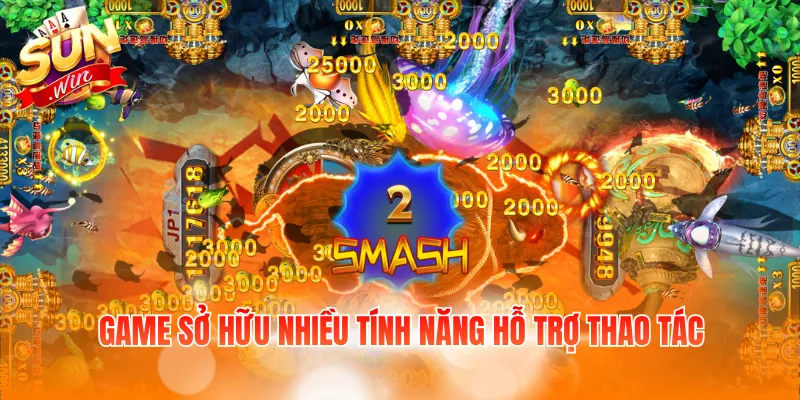 Game đại thánh bắn cá sở hữu nhiều tính năng hỗ trợ thao tác