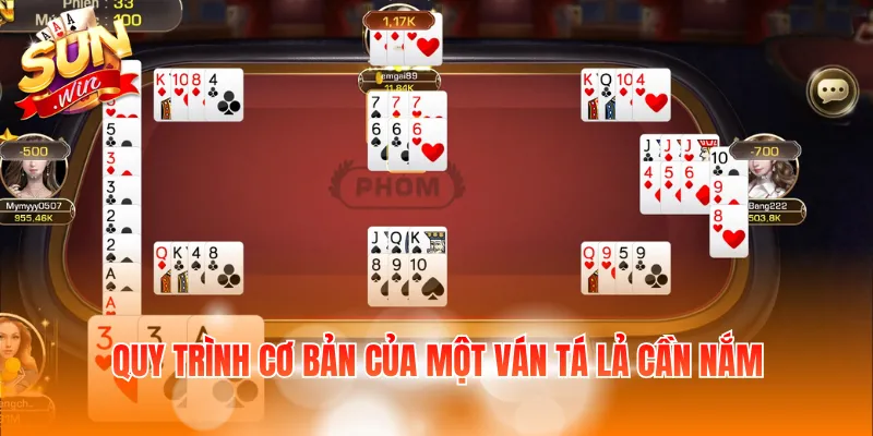 Quy trình cơ bản của một ván Tá Lả cần nắm